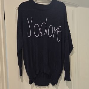 J'adore Deep Navy Sweater